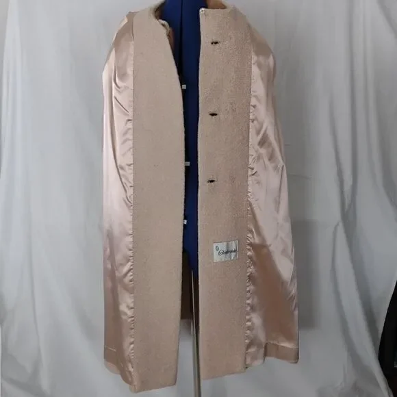 Vtg Glenbrooke Womens Wool Double Breasted winter coat with mink collar - Picture 9 of 12